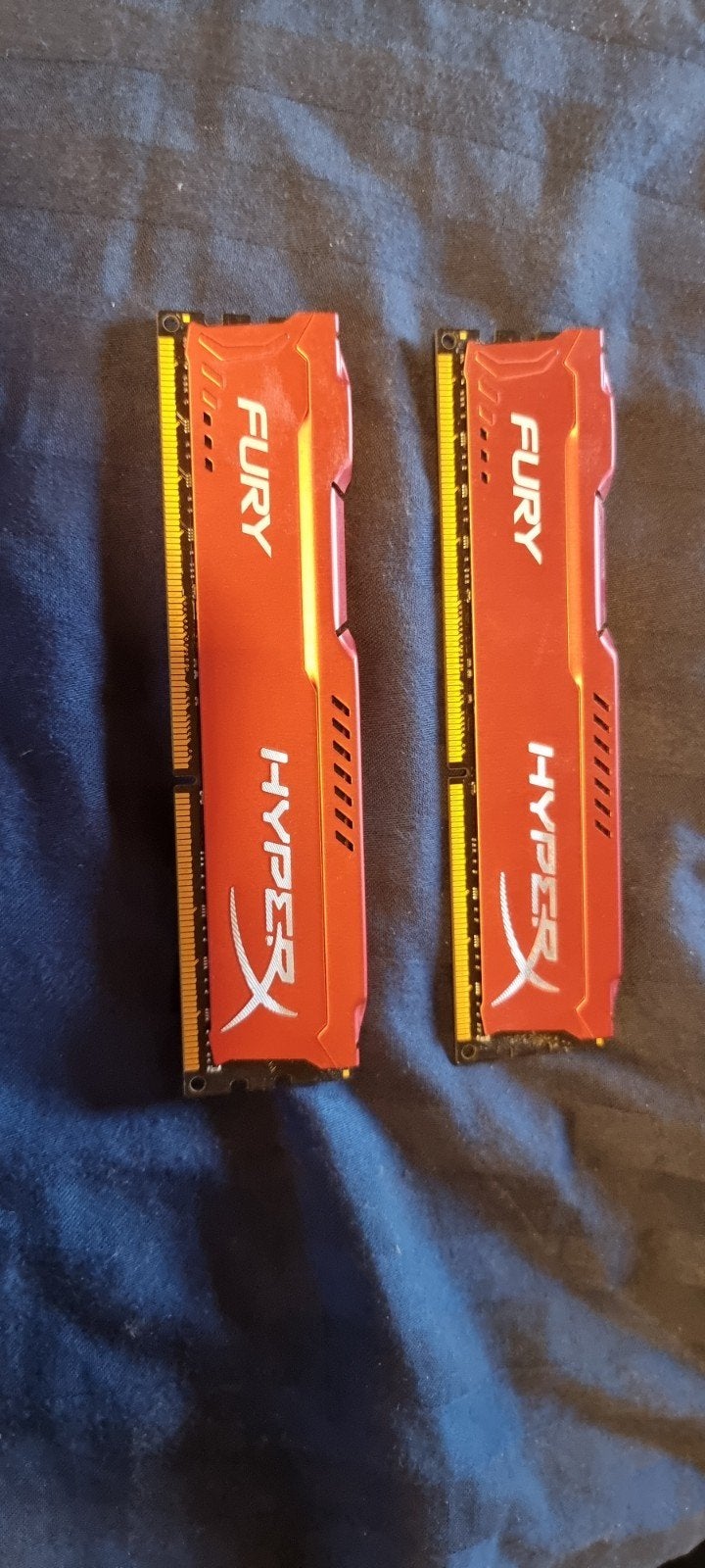 8GB (2x4GB) HyperX Fury DDR3 RAM Geheugen, Computers en Software, RAM geheugen, Ophalen, Gebruikt, 8 GB, DDR3
