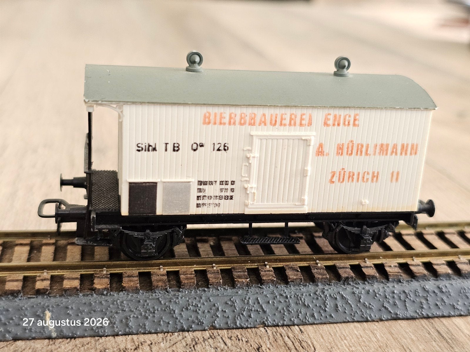 Modeltrein HO RUCO Wagon, zwitserse spoorwegen - Bierbrouwer, Hobby en Vrije tijd, Overige merken, Gebruikt, Gelijkstroom, Wagon