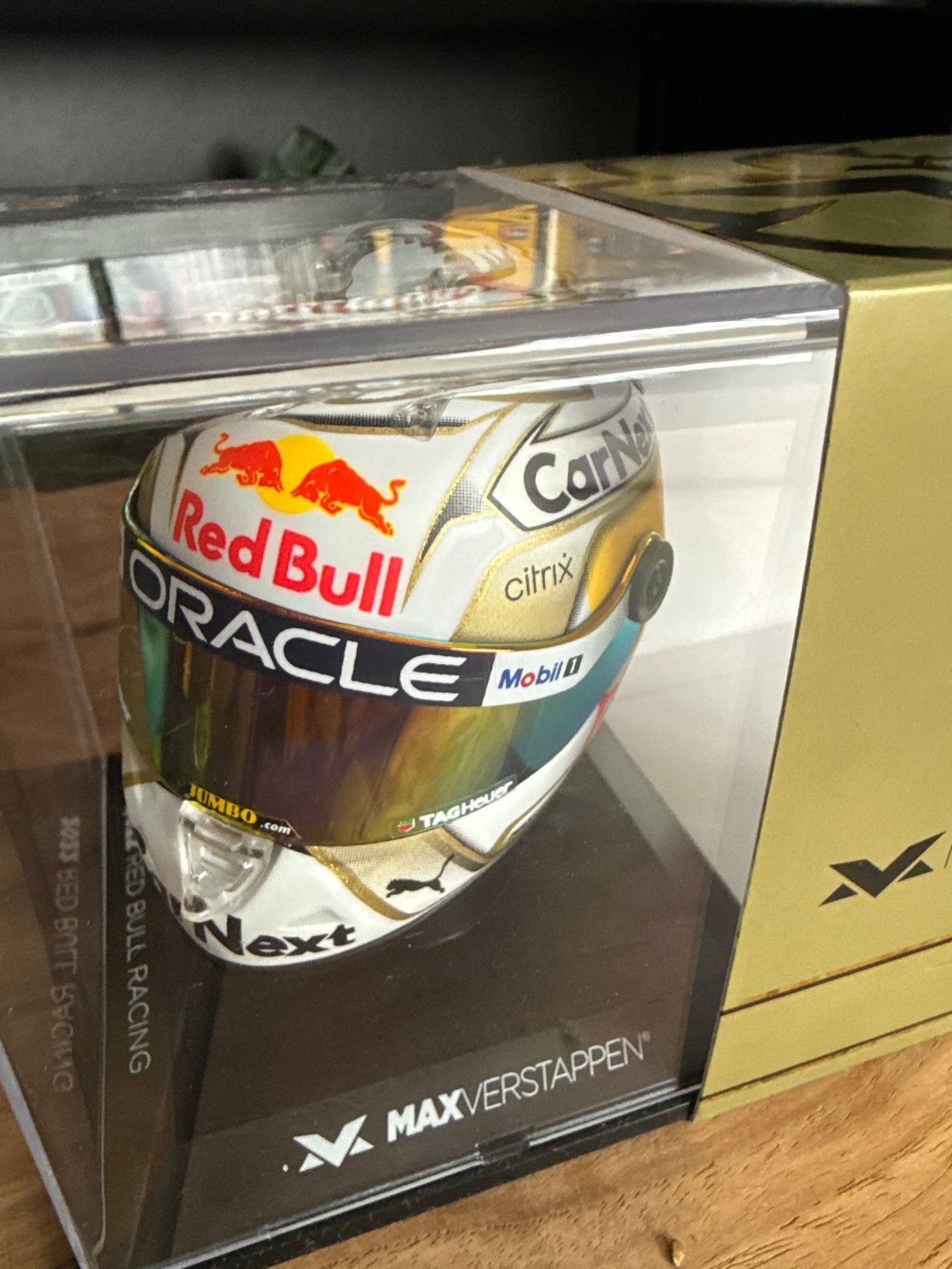Max Verstappen 1:4 Helm 2022 Red Bull Racing, Verzamelen, Automerken, Motoren en Formule 1, Ophalen of Verzenden, Nieuw