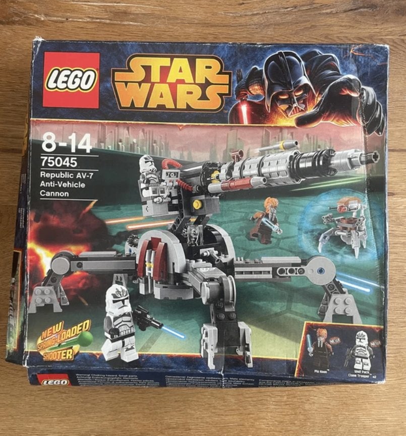 LEGO Star Wars 75045 Republic AV-7 Anti-Vehicle Cannon, Gebruikt, Star Wars, Lego, Ophalen of Verzenden