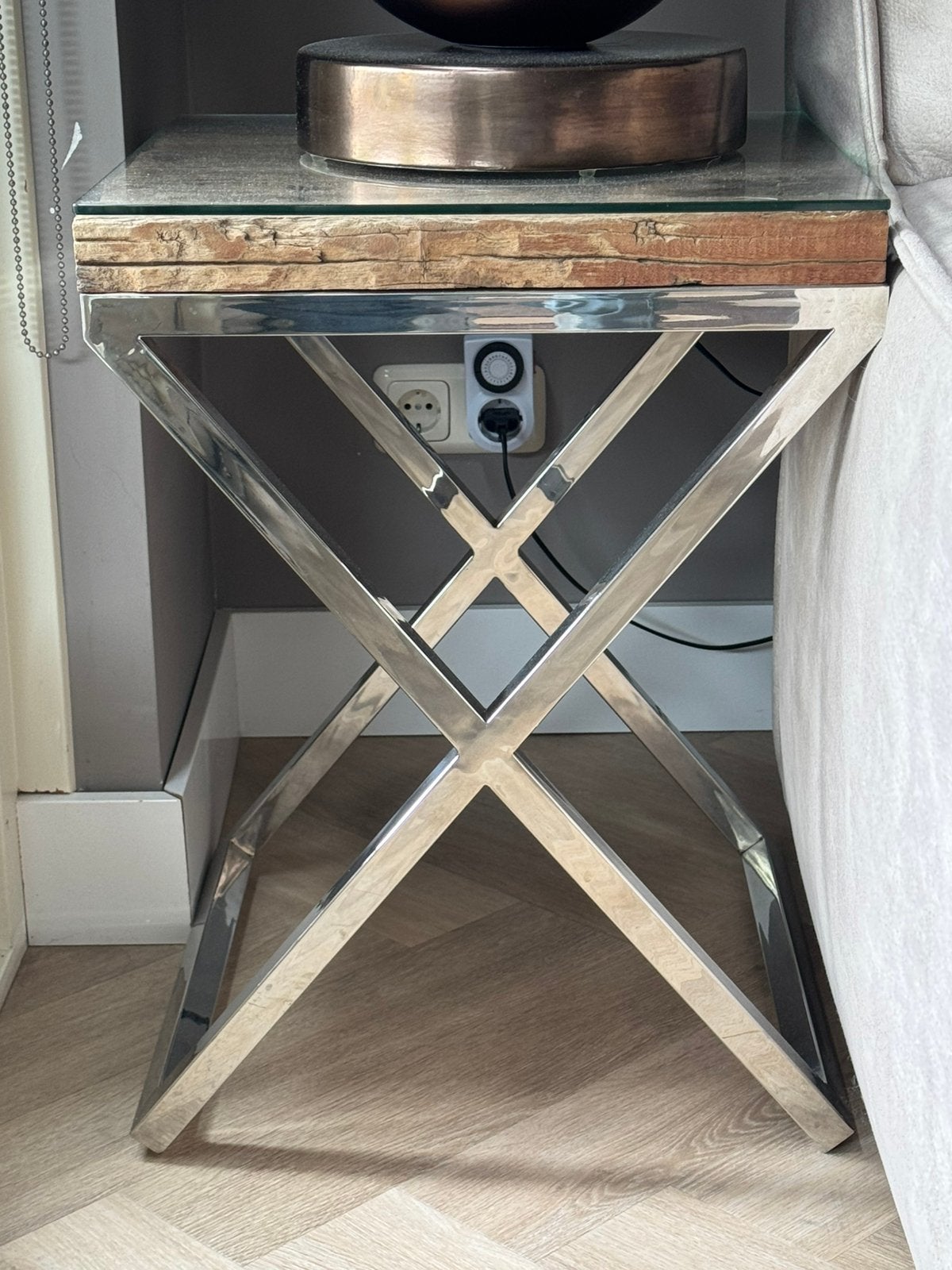 Salontafel & cornertafel set  te koop voor €500.-, Huis en Inrichting, Tafels | Bijzettafels, Ophalen, Zo goed als nieuw, Rechthoekig