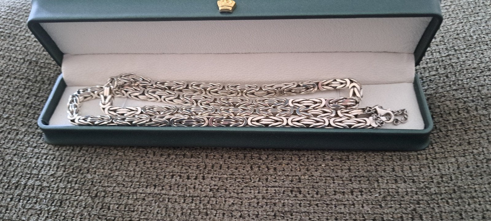 Massief 6mm zilveren 925 Koningsketting - 75cm, 170 gram ., Ophalen, Zo goed als nieuw, Zilver, Zilver