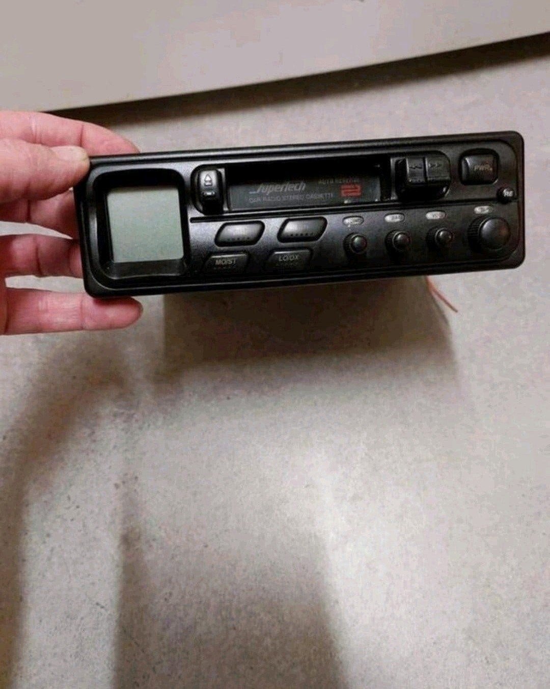 Vintage retro Supertech auto cassettespeler youngtimer
Uit n, Ophalen of Verzenden, Gebruikt