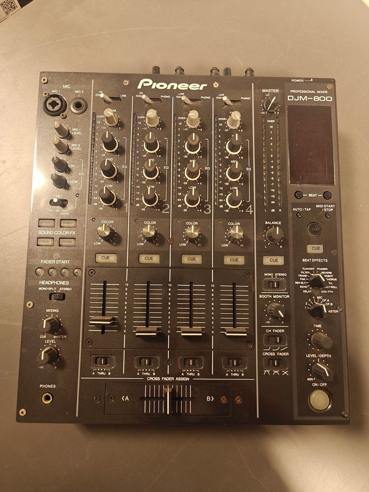 Pioneer djm800, Ophalen, Minder dan 5 kanalen