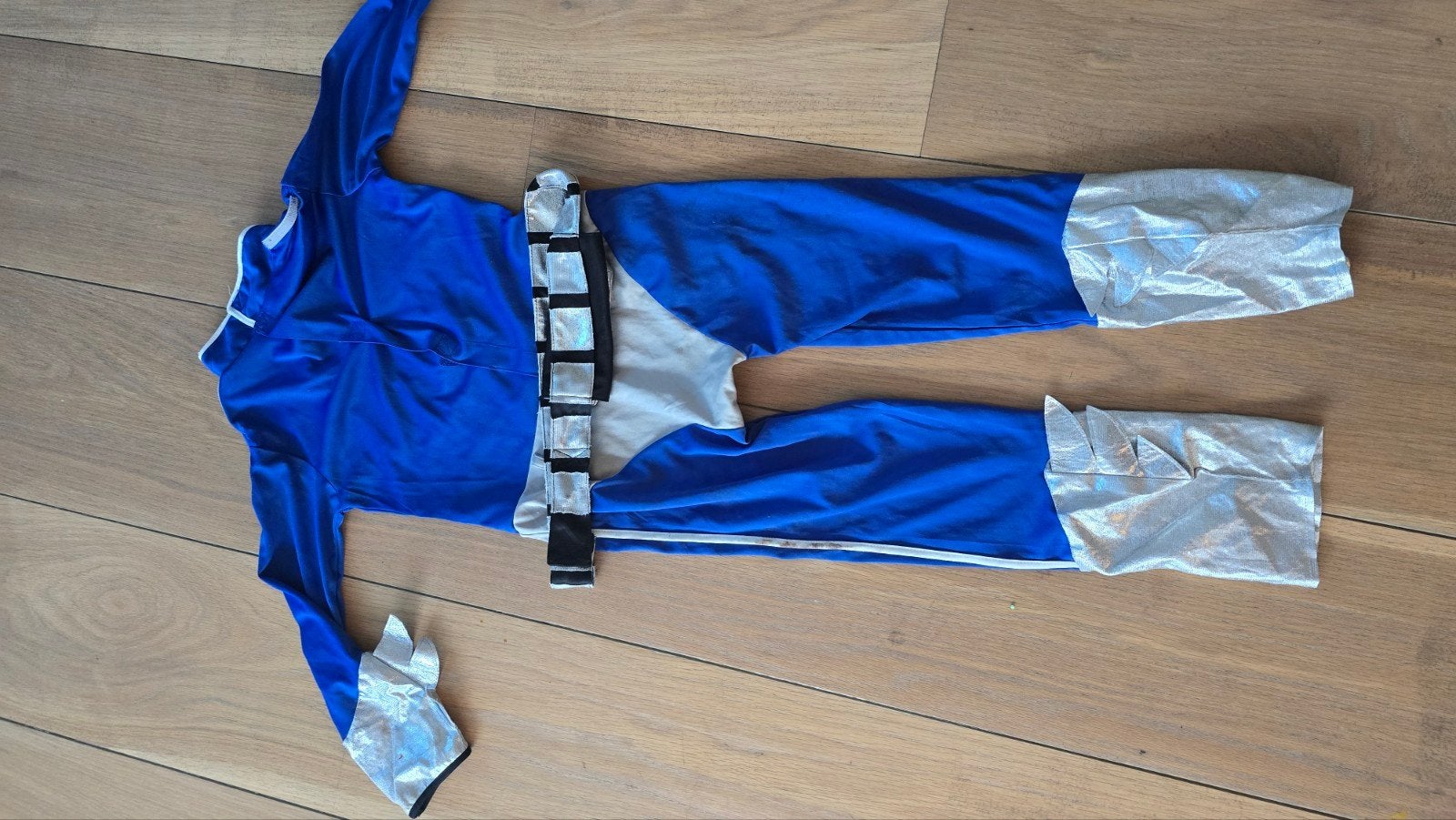 Blauw Power Ranger kostuum - Maat 122 t/m 128, Ophalen of Verzenden