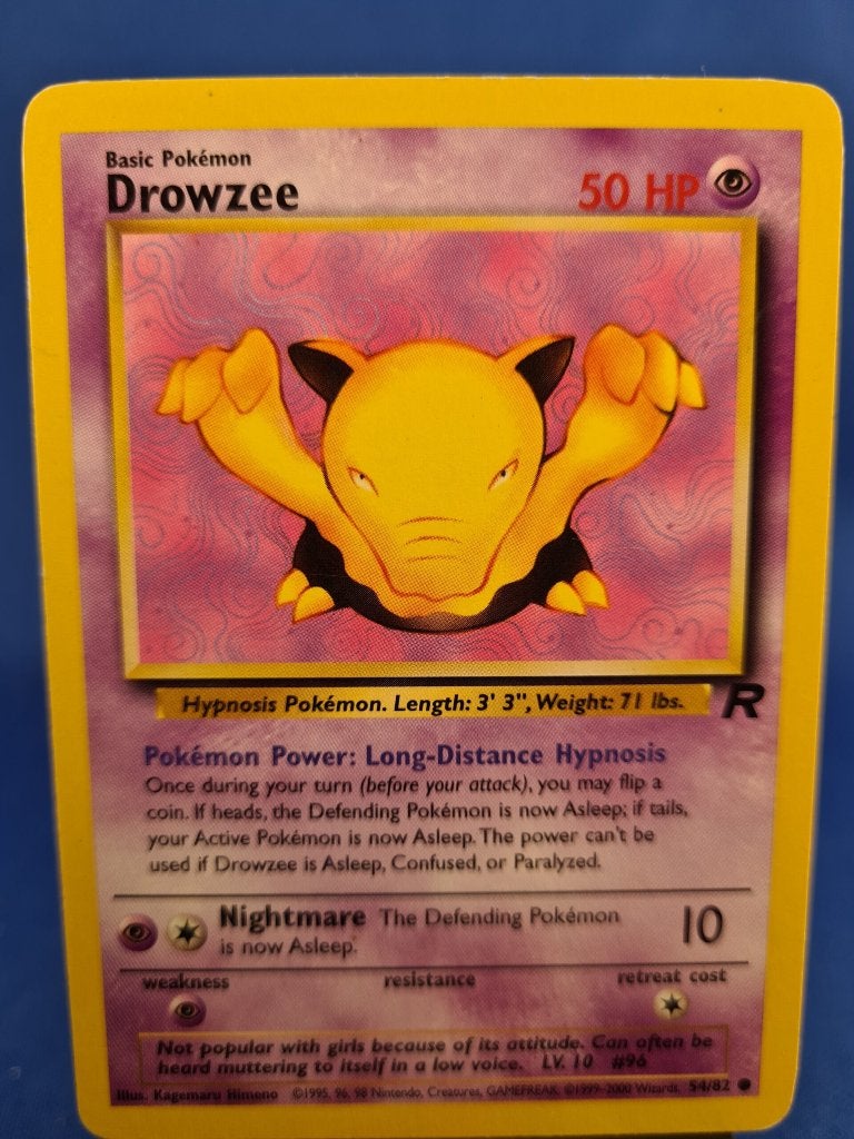 Drowzee 54/82 - Team Rocket, Verzenden, Gebruikt