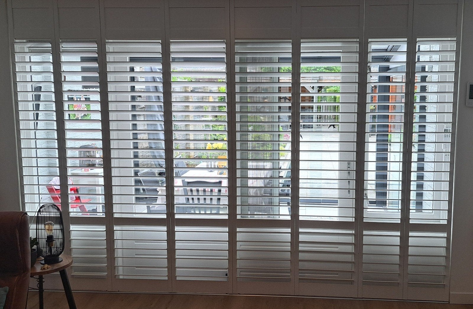 Mooie houten shutters, Ophalen, Zo goed als nieuw, 200 cm of meer, 200 cm of meer