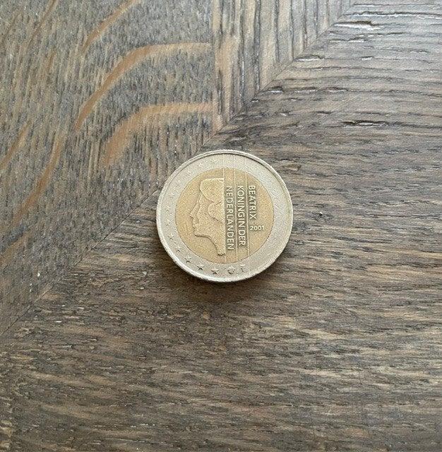 2 Euro munt Beatrix Nederland (2001), Ophalen of Verzenden, Koningin Beatrix, Euro's, Losse munt