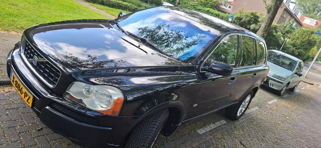 Volvo XC90 2.5 T Geartronic 2004 Zwart, Zwart, Leder, 5 stoelen, XC90