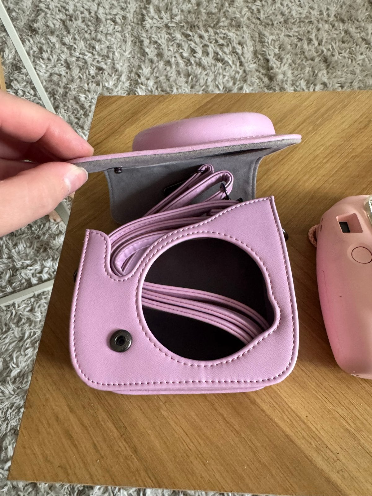 Instax Mini 8 Camera Roze met hoesje, Ophalen, Zo goed als nieuw, Overige Merken, Geen optische zoom