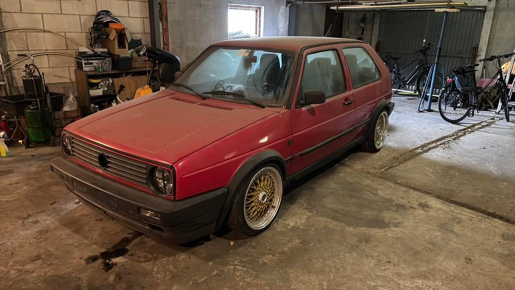 Vw Golf 2 project 1.8 20vt, Voorwielaandrijving, Stof, Zwart, 150 pk