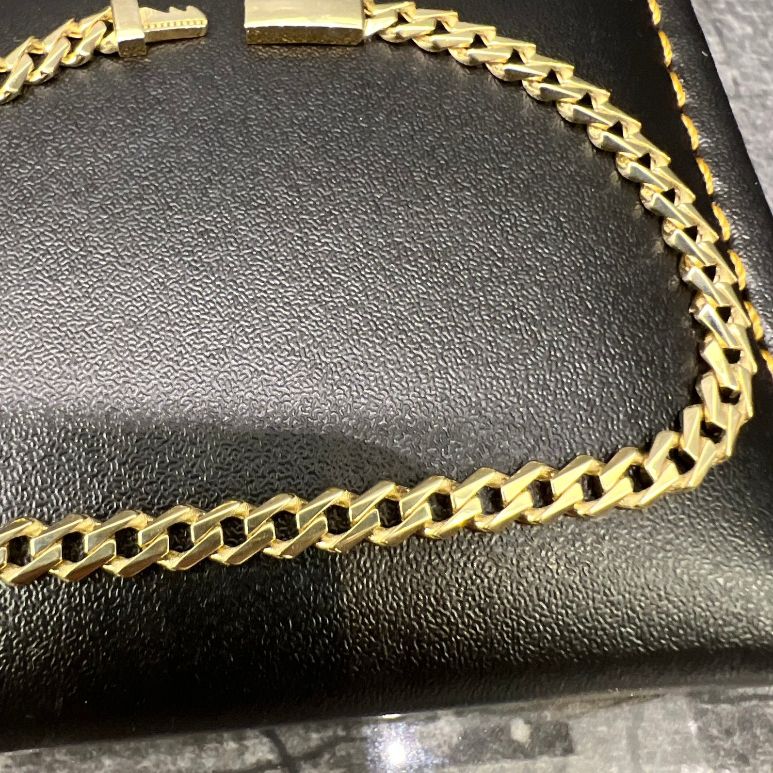 14k gouden armband prachtig gourmet cuban schakel, Ophalen of Verzenden, Nieuw, Goud
