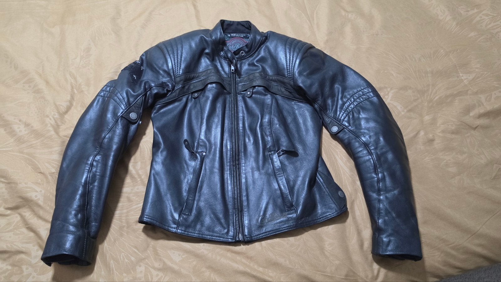 Cafe Racer Leren Motorjas Dames Maat 38, Motoren, Ophalen of Verzenden, Tweedehands, Dames, Jas | leer