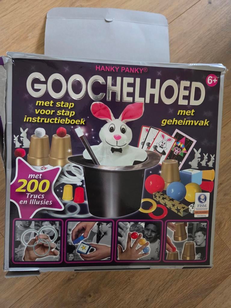 Hanky Panky Goochelhoed met 200 Trucs en Illusies, Ophalen of Verzenden, Zo goed als nieuw, Knutselen