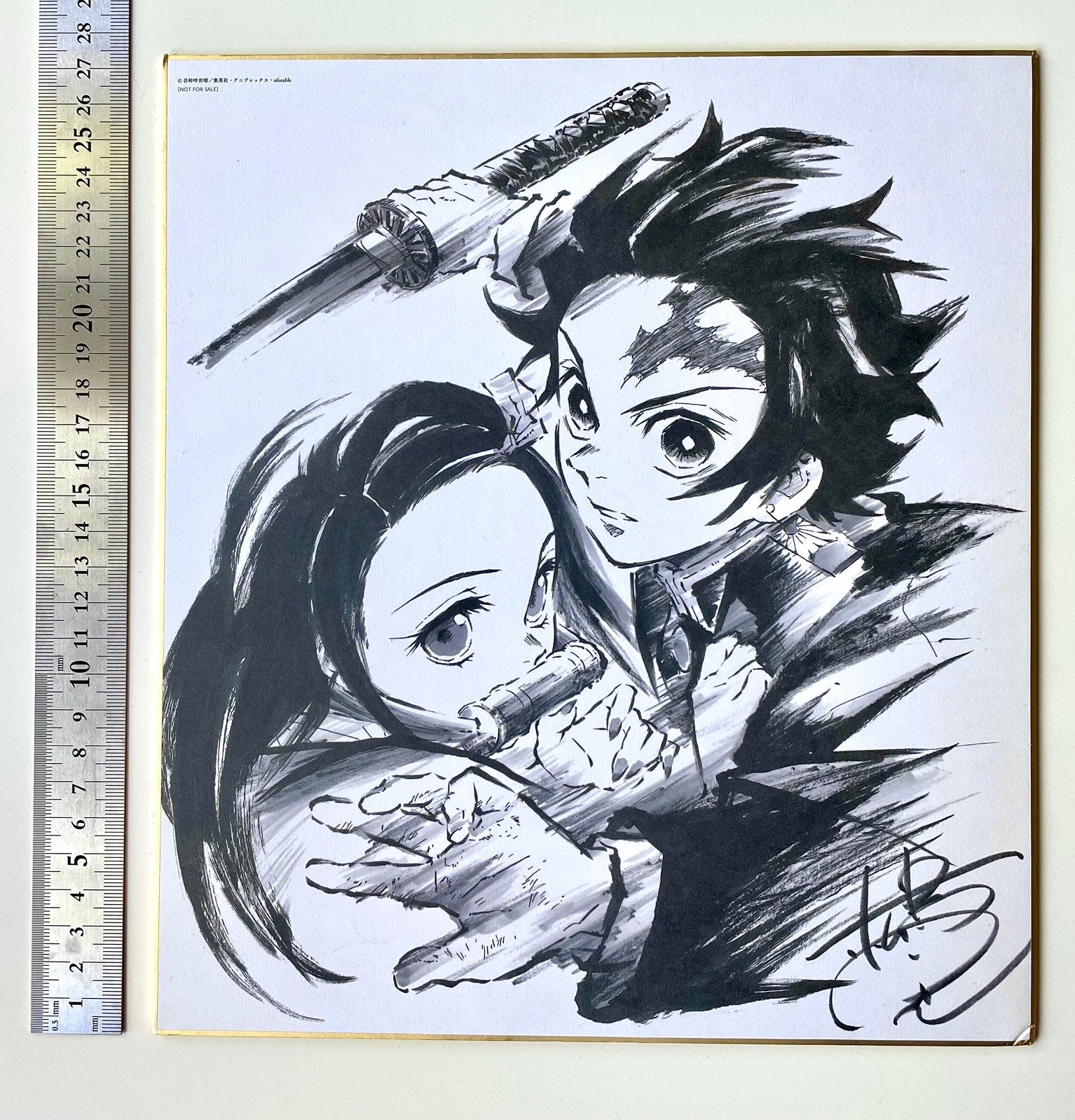 Demon Slayer official anime art board – Nezuko & Tanjiro, Ophalen of Verzenden
