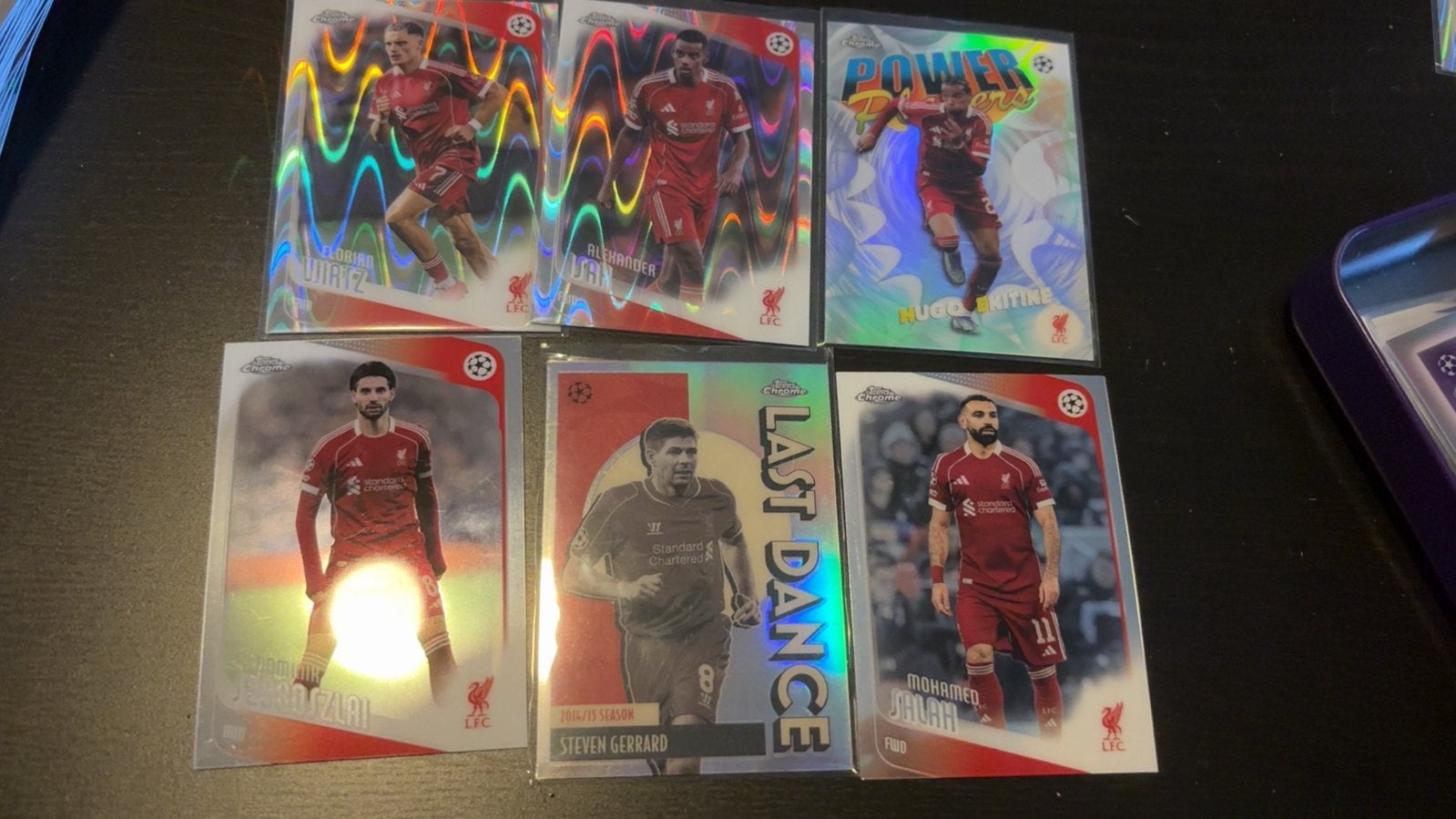 Topps Chrome ucc Liverpool, Verzenden, Zo goed als nieuw, Plaatje