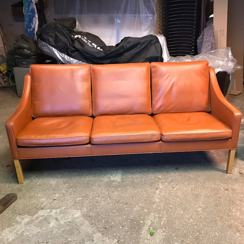 Vintage Borge Mogensen Fredericia 2207 bank sofa fauteuil, Huis en Inrichting, Gebruikt, 75 tot 100 cm, Ophalen of Verzenden, Nvt