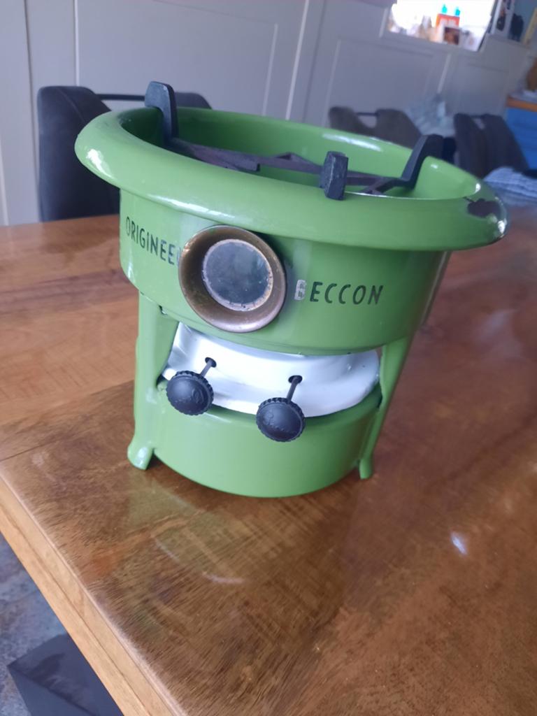 2 pits petroleumstel Beccon met lonten., Ophalen of Verzenden