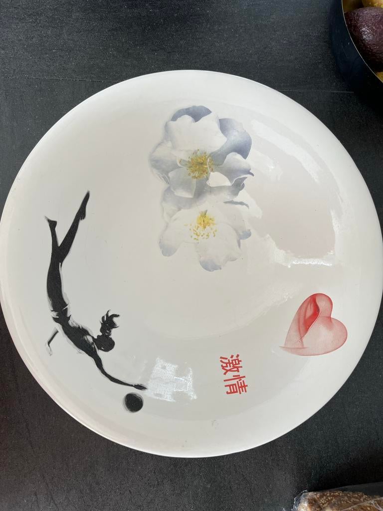 Schaal Marcel Wanders Randstad Passion, Huis en Inrichting, Woonaccessoires | Schalen en Manden, Gebruikt, Schaal, Rond, Porselein of Keramiek