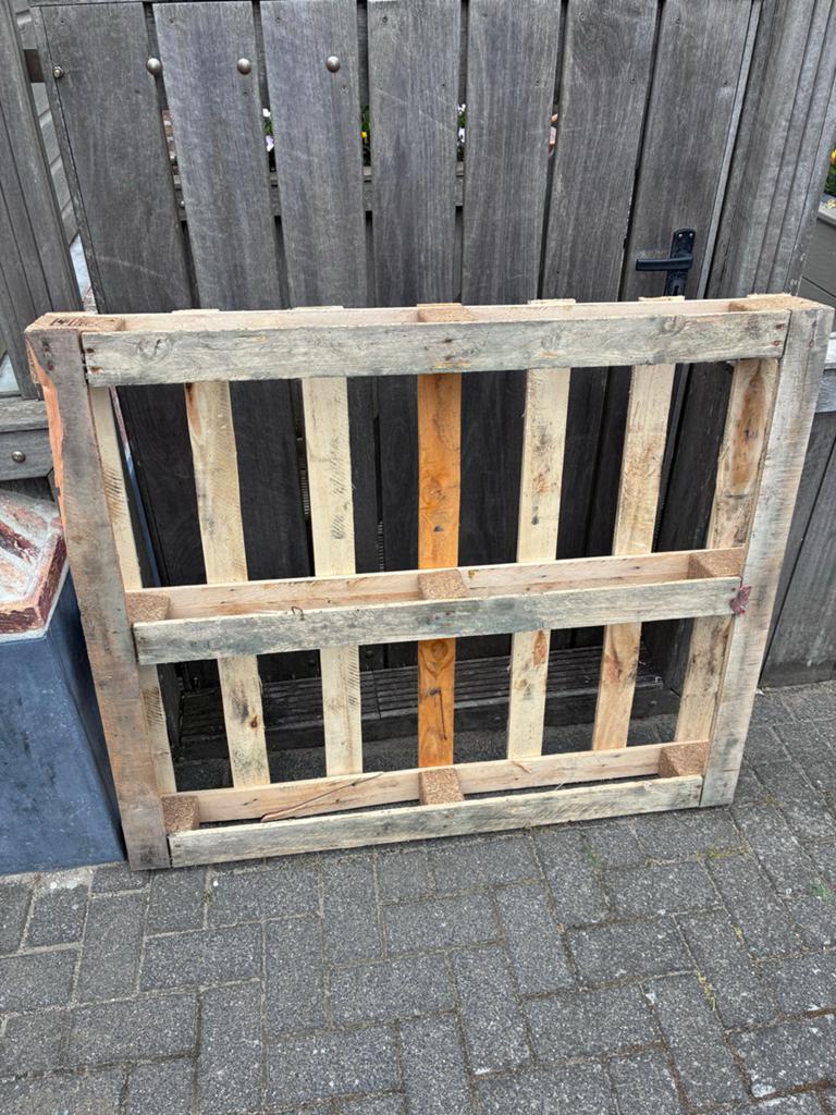 Gebruikte houten pallet - ideaal voor diverse projecten, Ophalen, Gebruikt, 50 mm of meer, Pallet