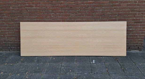Tafelblad met 4 poten - Zo goed als nieuw, Huis en Inrichting, Tafelonderdelen, Overige houtsoorten, 200 cm of meer, Zo goed als nieuw