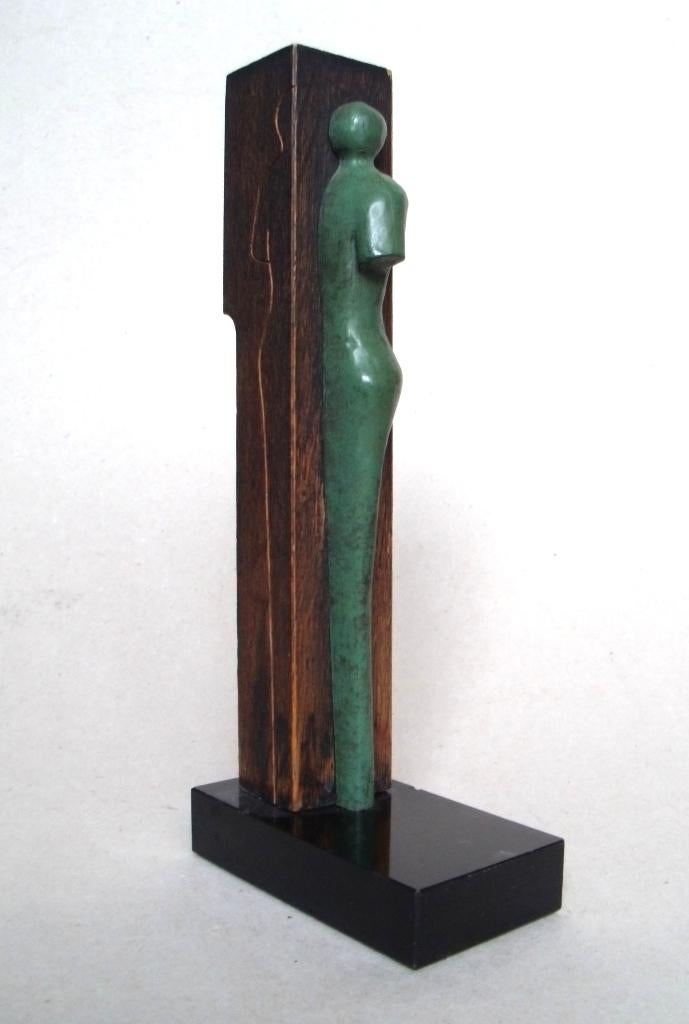 Frank Stoopman - sculptuur - Samen een eenheid - brons, Antiek en Kunst, Ophalen of Verzenden