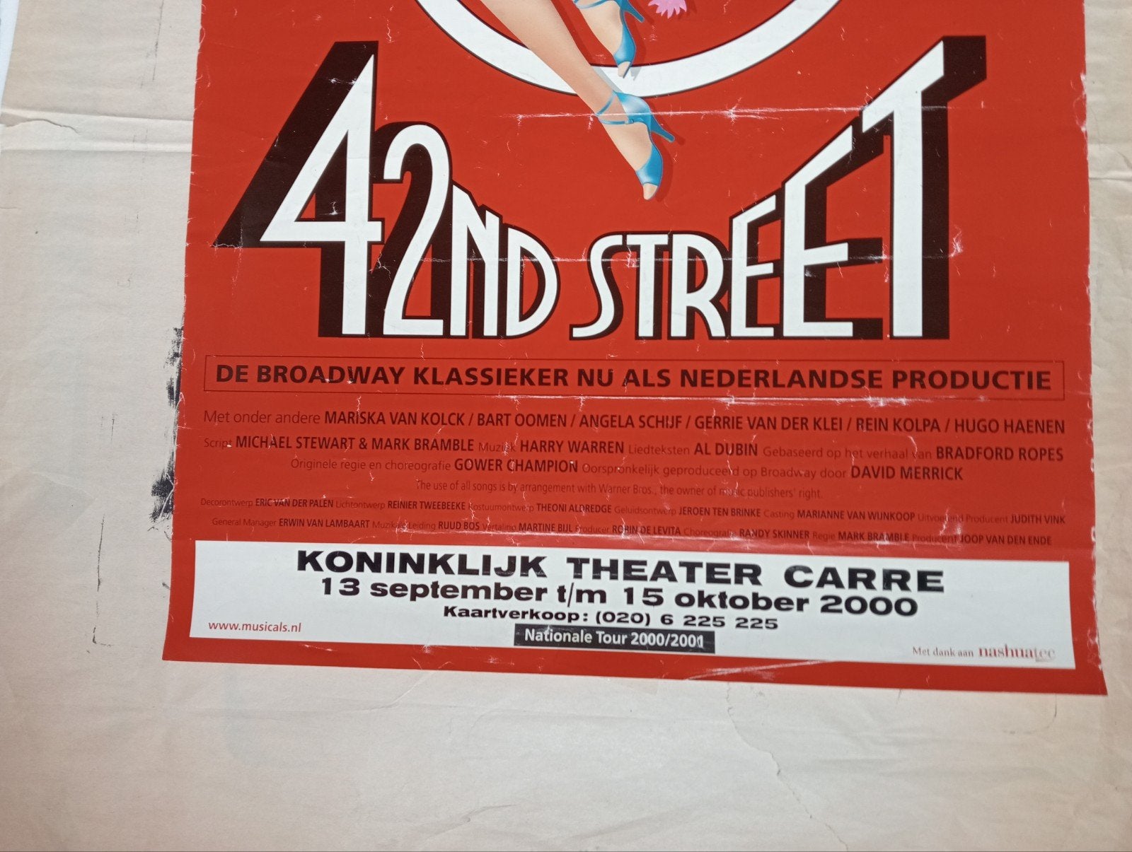 42nd Street affiche, Ophalen of Verzenden, A1 t/m A3