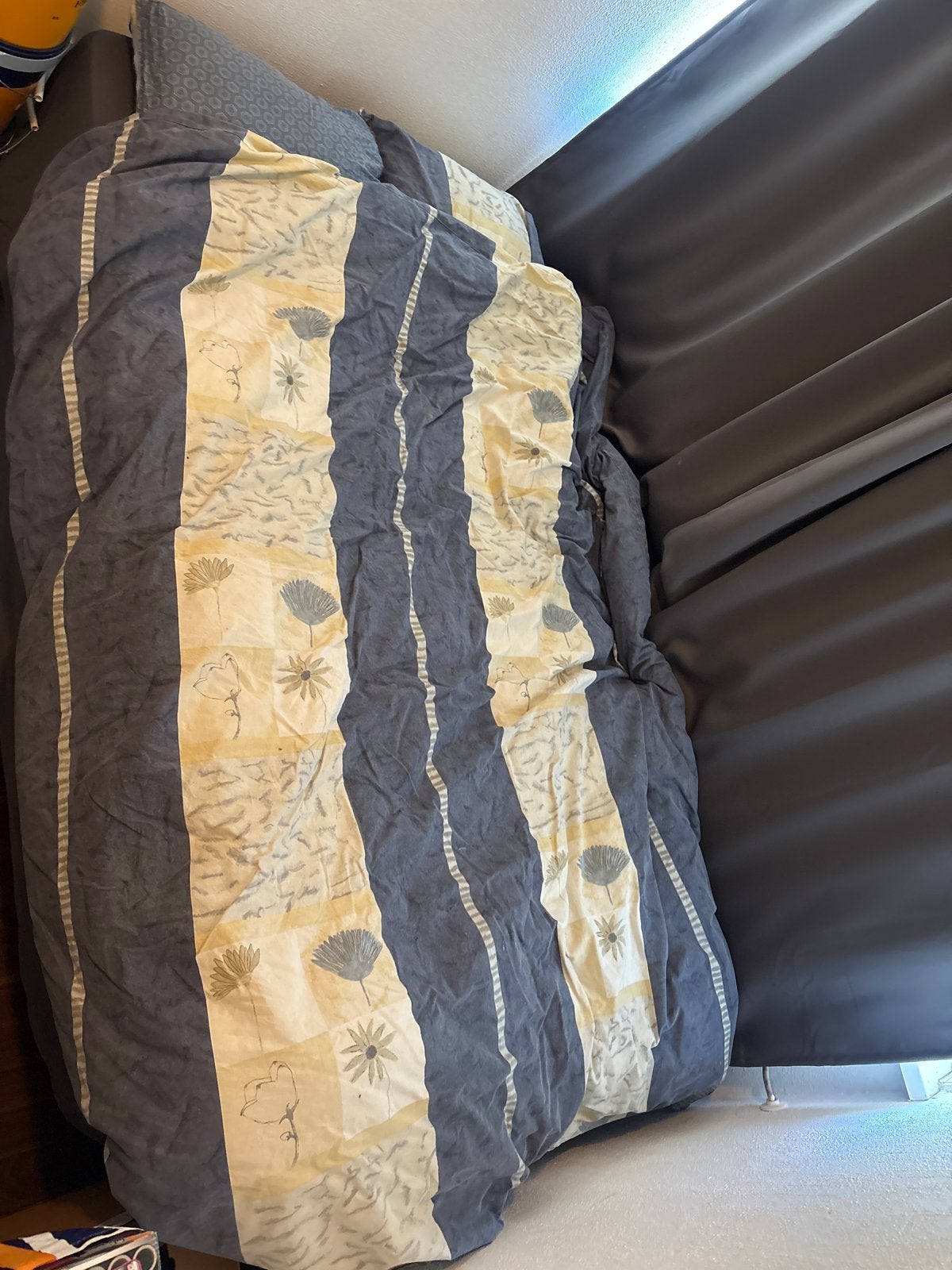 Bed 1.40x2.00, Ophalen, Gebruikt, Eenpersoons, Blauw