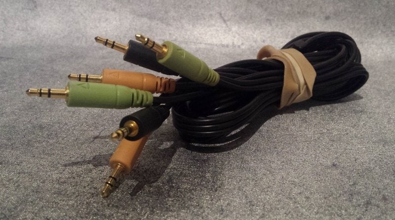 3 voudige jackkabel/3,2mm/stereo [4594]  [AuacKa], Audio, Tv en Foto, Audiokabels en Televisiekabels, Ophalen of Verzenden, Zo goed als nieuw