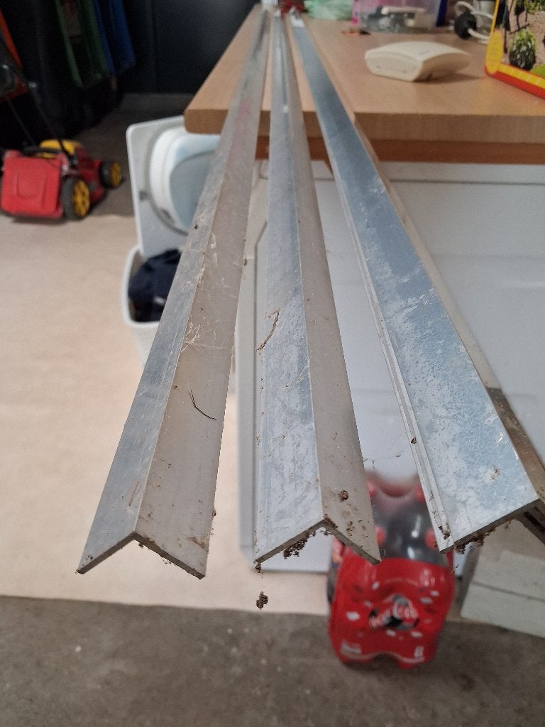 Hoekprofielen 6 stuks, Doe-het-zelf en Verbouw, Metalen, Ophalen, Nieuw, Aluminium