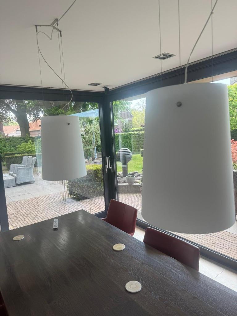 Mondgeblazen glazen Italiaanse design lampen, Ophalen, Modern / Italiaans design / strak, Minder dan 50 cm, Glas