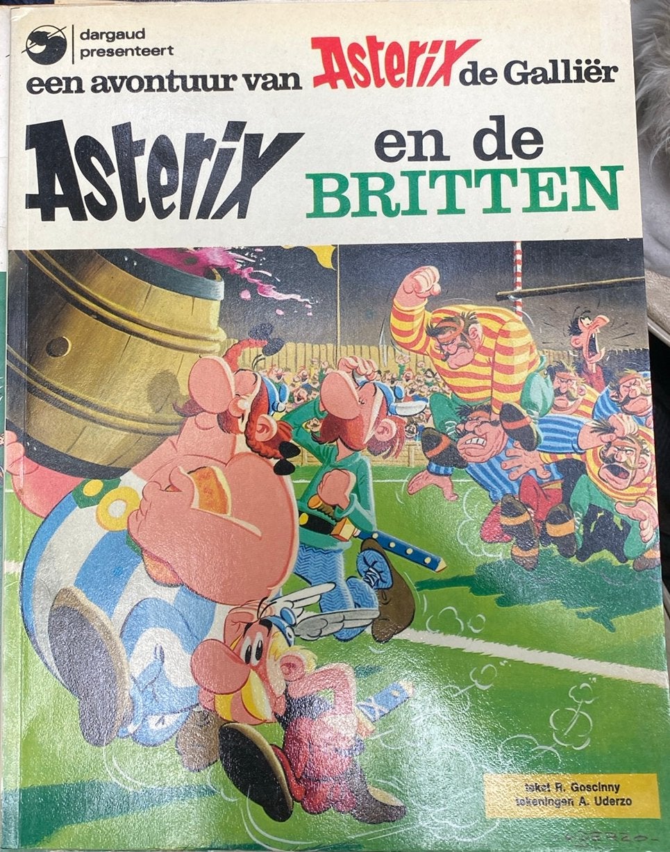 Asterix strip en de britten, Ophalen of Verzenden, Zo goed als nieuw