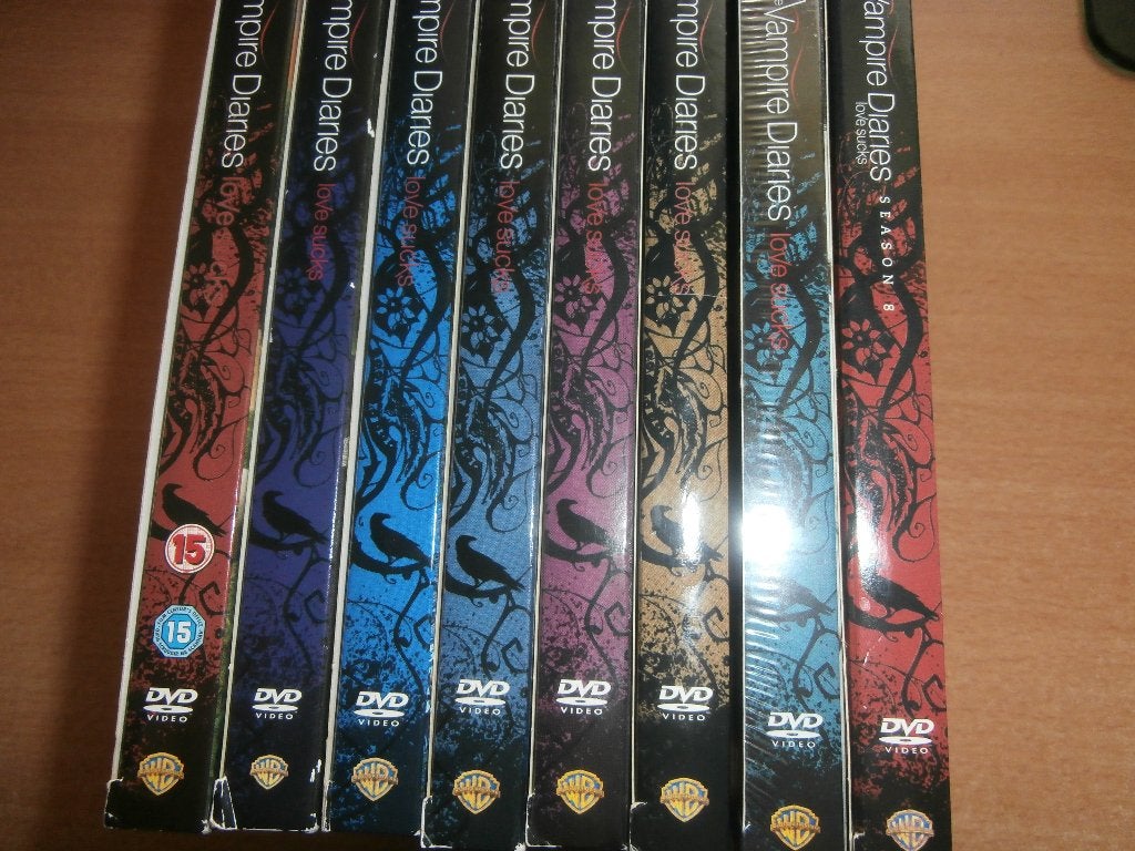 The Vampire Diaries complete serie seizoen 1 t/m 8, Inclusief doosje, Verzenden, Alle leeftijden, Zo goed als nieuw