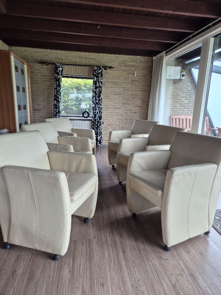 Stoelen, Huis en Inrichting, Stoelen, Ophalen, Gebruikt, Overige kleuren, Leer