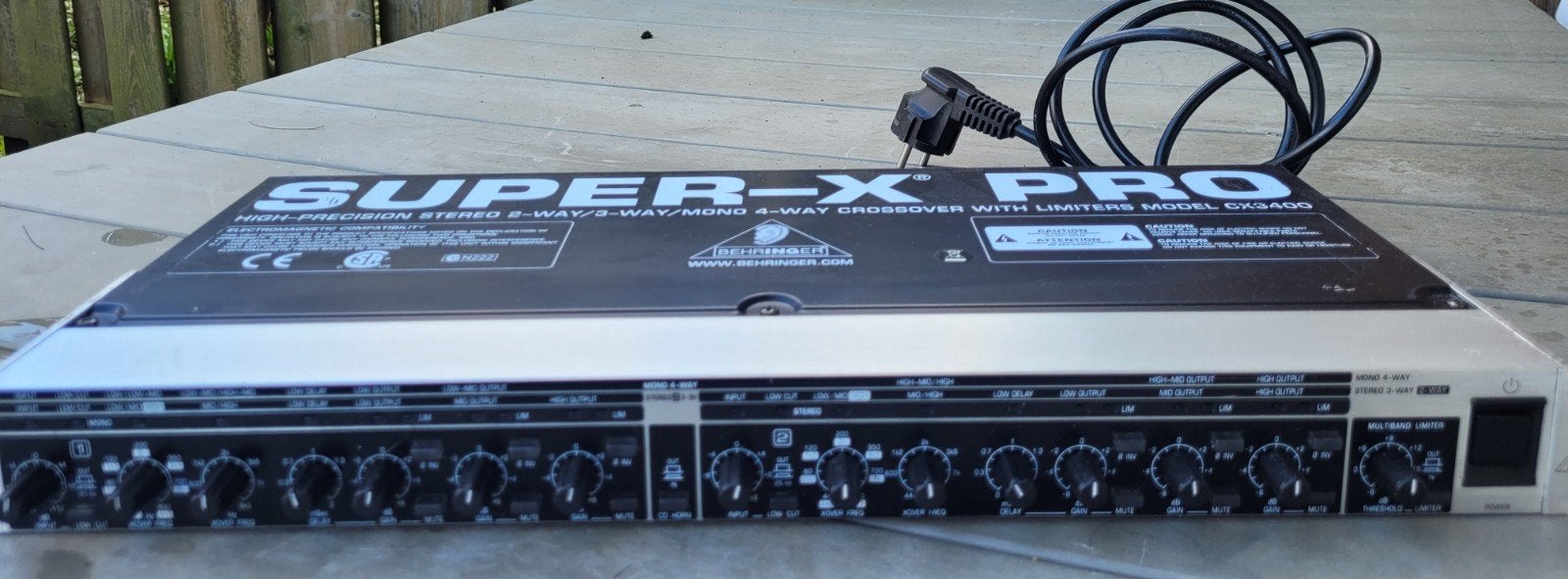 Behringer  Super - X - Pro   CX  3400, Ophalen