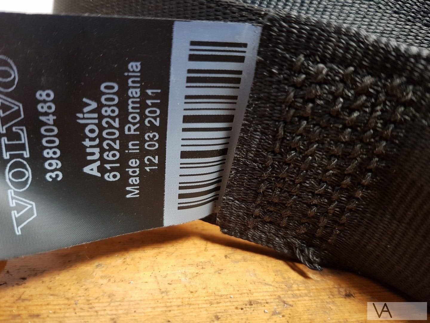 Volvo V60 2010 - 2017 veiligheidsgordel met spanner ACHTER, Gebruikt, -, -, Ophalen of Verzenden