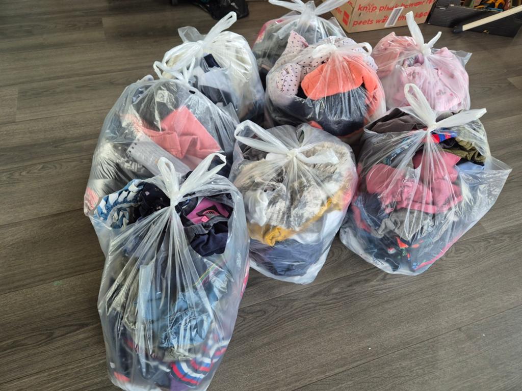 Partij (180 stuks) baby- en kinderkleding maat 50 t/m 86, Ophalen, Gebruikt, Overige maten