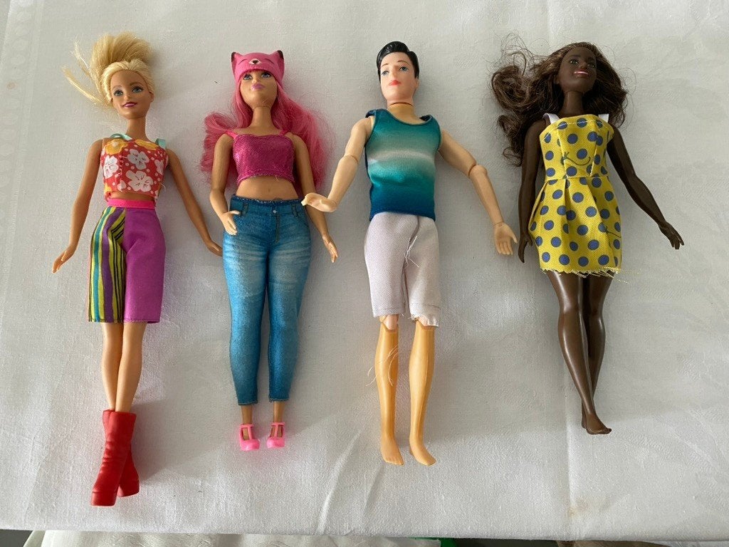Mattel Barbie poppen set - 30 cm hoog, Ophalen of Verzenden, Gebruikt, Barbie