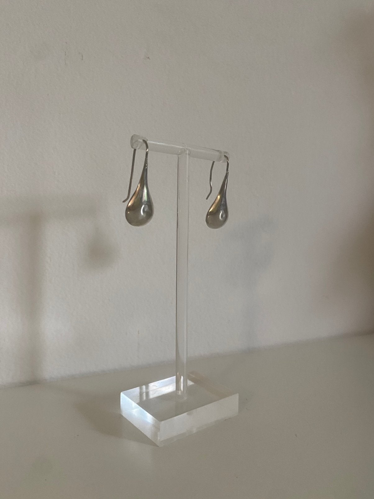 Oude antieke zilveren oorbellen - gemerkt 950, Ophalen of Verzenden, Zilver, Zilver, Hangers