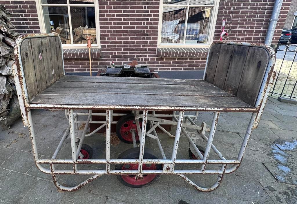 Vintage trolley / kar 150cm, Tuin en Terras, Ophalen, Gebruikt, Vintage, Nvt