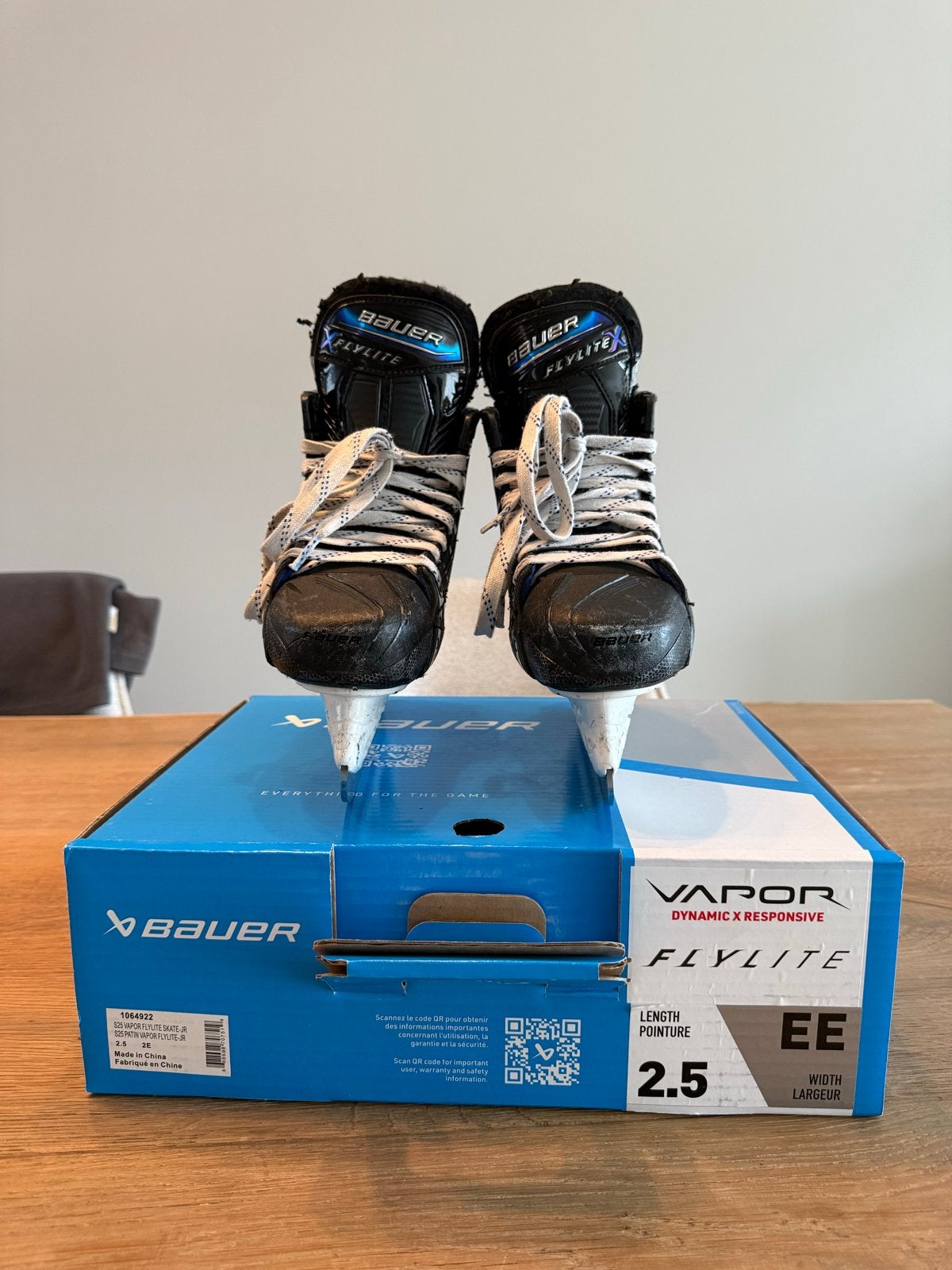 Bauer Vapor Flylite IJshockeyschaatsen - Maat 2.5 EE, Ophalen of Verzenden, Gebruikt, Schaatsen