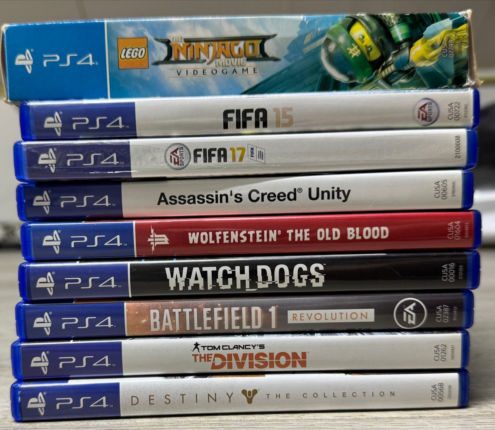 PS4 Games: FIFA, Assassin's Creed, Wolfenstein, Watch Dogs, Spelcomputers en Games, Online, Gebruikt, Overige genres, 1 speler