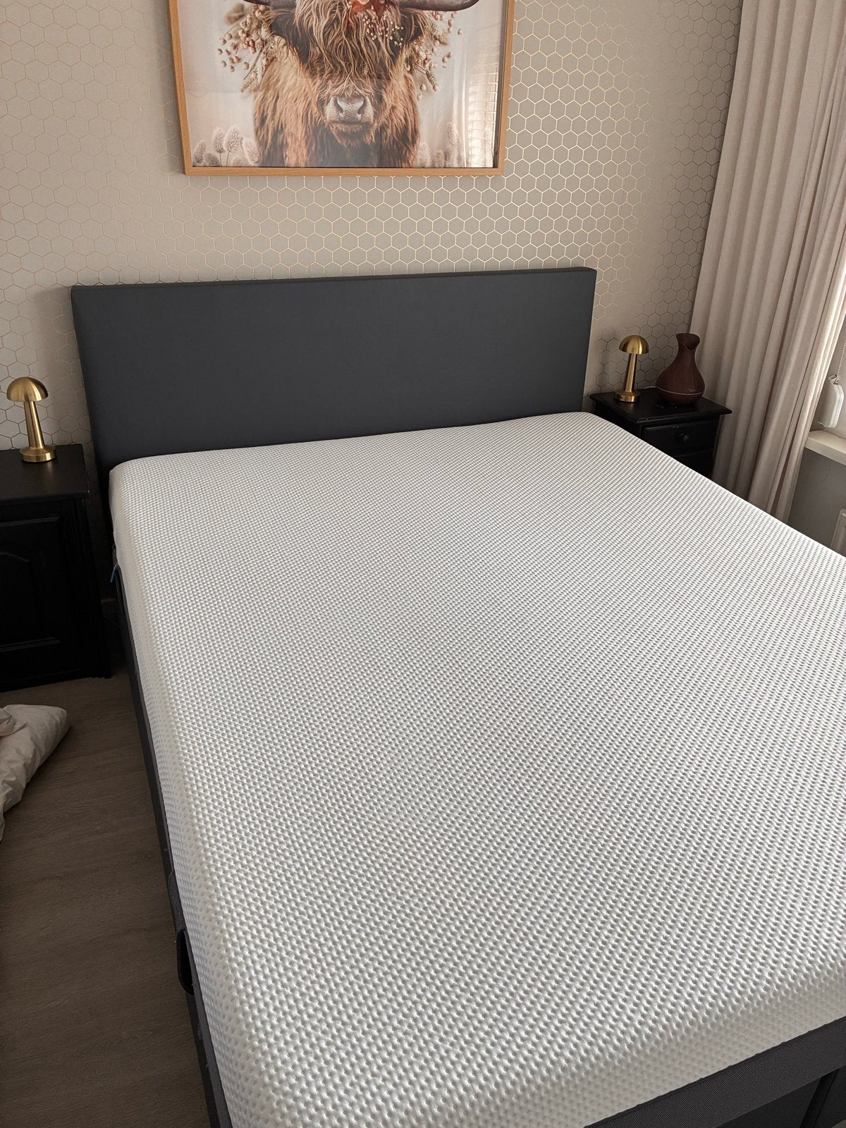Emma Original Matras met boxspring onderstel 160x200 - ZGAN, Huis en Inrichting, Slaapkamer | Matrassen en Bedbodems, Ophalen