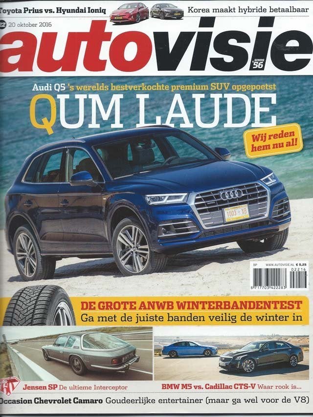 Autovisie 22 2016 : Audi Q5 - BMW M5 - Cadillac CTS-V - Seat, Ophalen of Verzenden, Gelezen, Algemeen