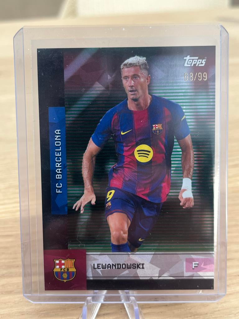 Topps Lewandowski FC Barcelona Spelerskaart 68/99, Ophalen of Verzenden, Zo goed als nieuw
