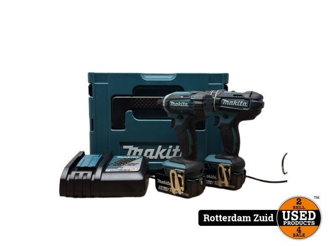 Makita DLX2131TJ Accu Combiset 2-delig (DHP482 DTD152), Makita, Zo goed als nieuw, Support@makita.com, Makita Corporation, 3-11-8, Sumiyoshi-cho, 
Anjo, Aichi 446-8502
Japan