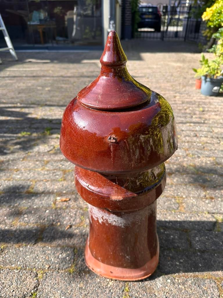 Schoorsteen pot geglazuurd aardewerk, Ophalen