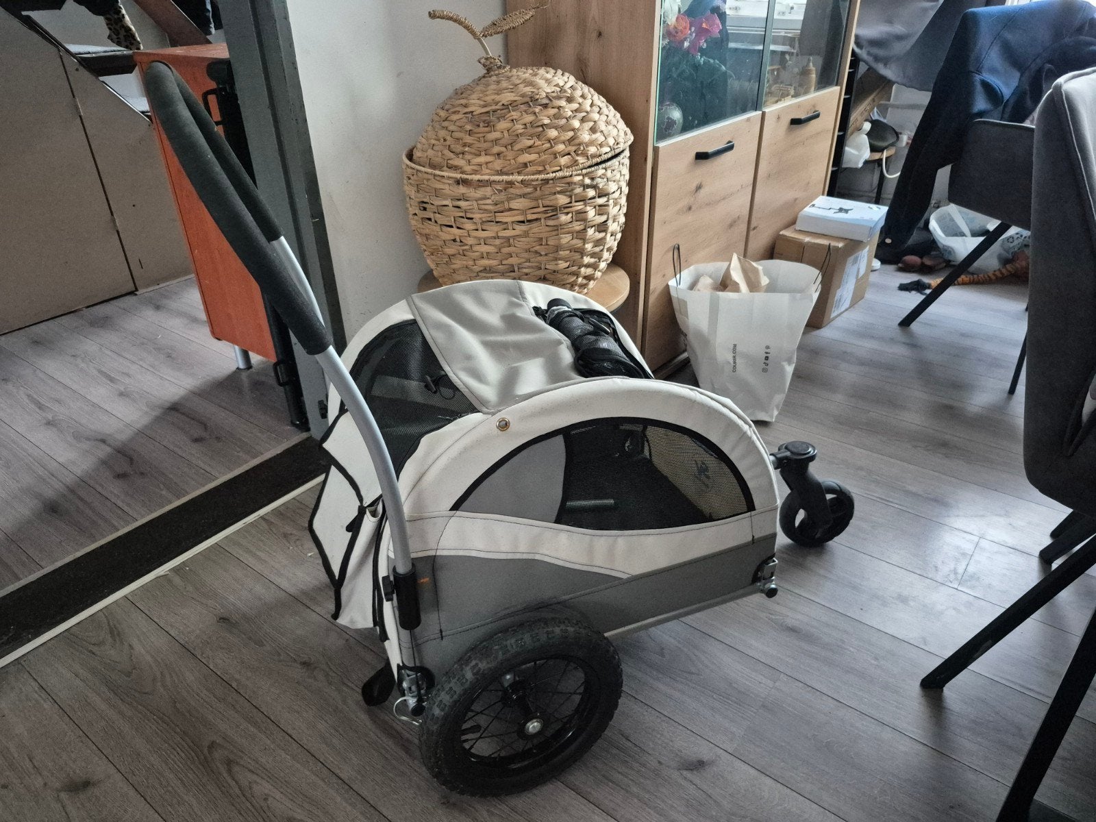 Hondenkar voor kleine honden - fiets en wandel, Ophalen