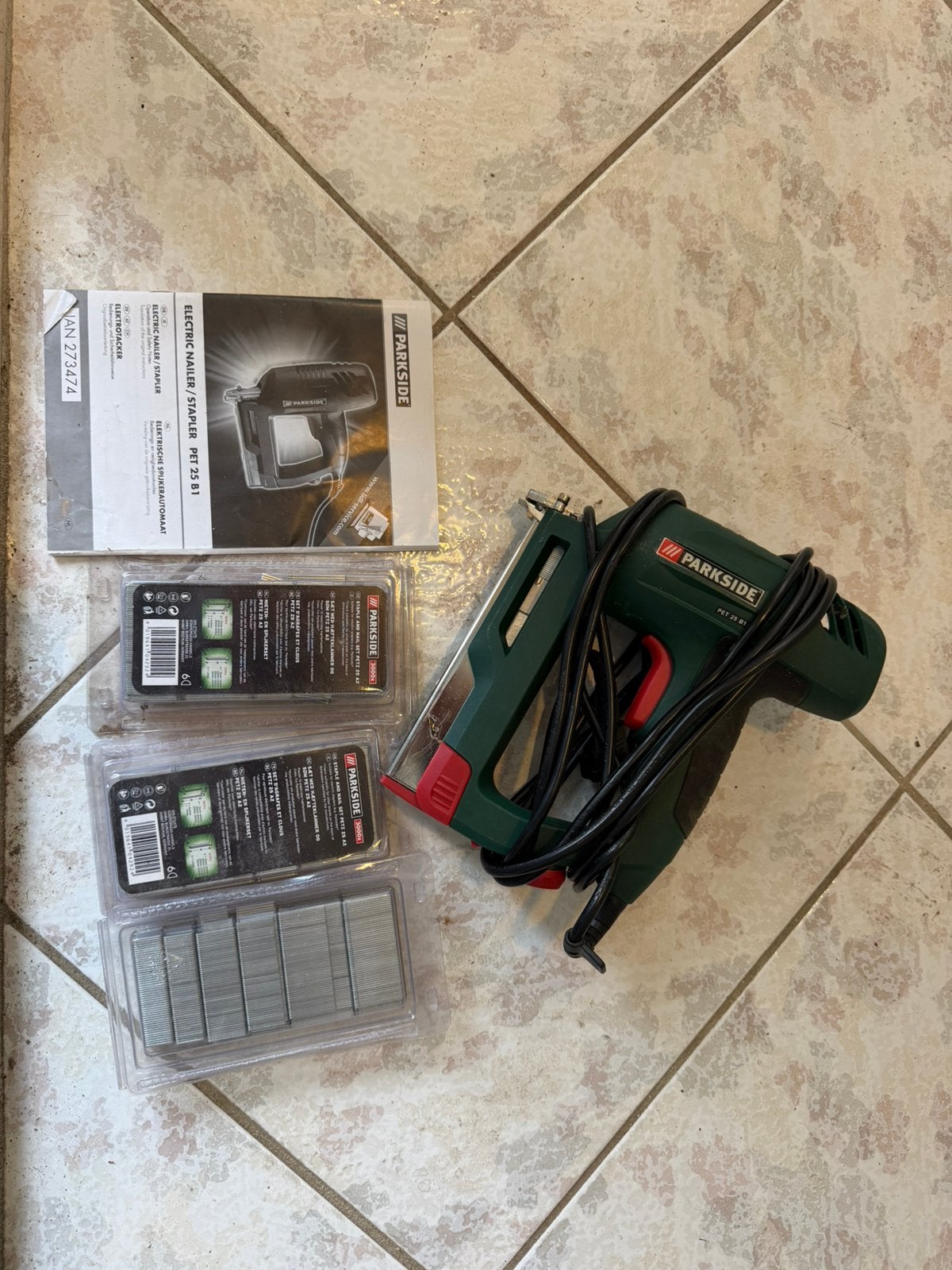 Parkside PET 25B1 Spijker en niet tacker, Ophalen, Parkside, -, -