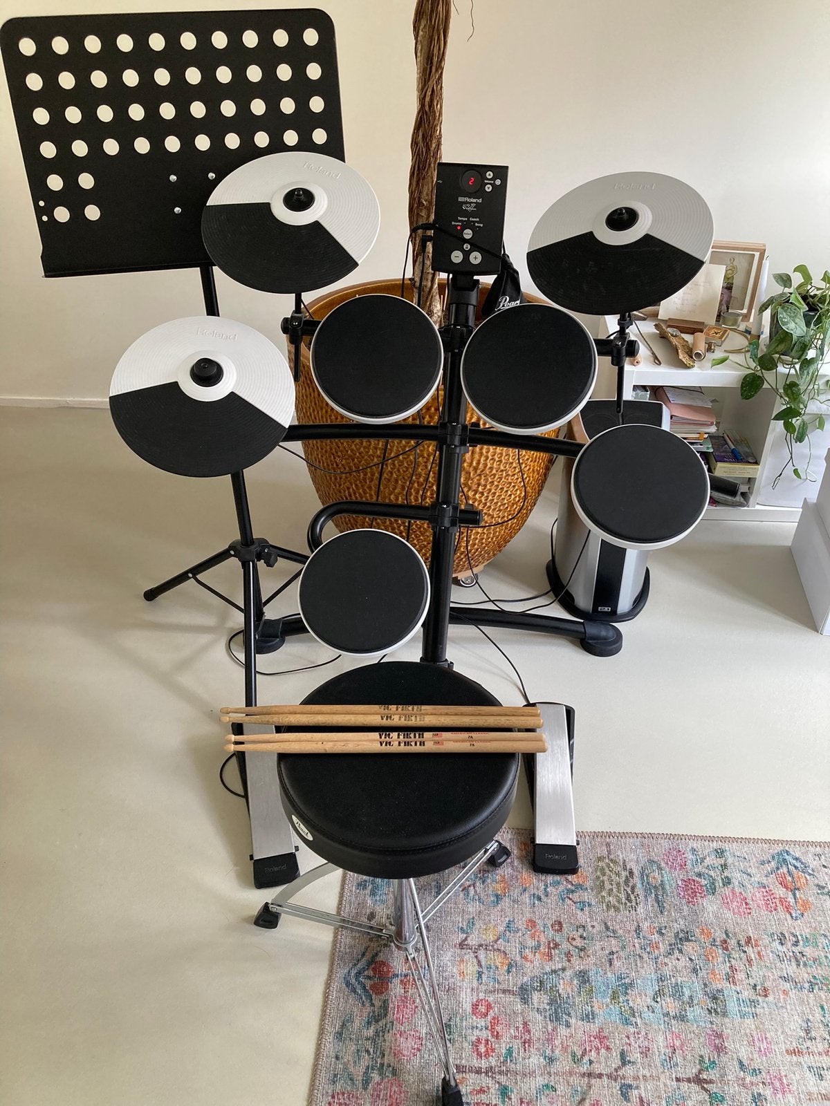 Roland TD-01K V-Drums + Roland PM-03 drummonitor, Muziek en Instrumenten, Drumstellen en Slagwerk, Ophalen, Zo goed als nieuw